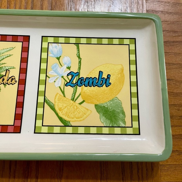 Signature Housewares Stoneware Platter with Tropical Drinks by Rivierra Van Beer - Picture 13 of 14